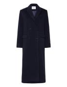 Rwtova Ls Long Coat Navy Rosemunde