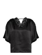 Vmhillary 2/4 Top Btq Ga Black Vero Moda