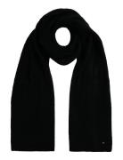 Th Flag Fluffy Scarf Black Tommy Hilfiger