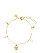 Heart Locker Mix Bracelet Gold By Jolima