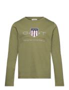 Archive Shield Ls T-Shirt Khaki GANT