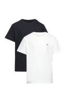 C-Neck T-Shirt 2-Pack Patterned GANT
