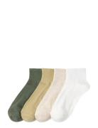 Sock High Ankle 4 P Solid Colo Patterned Lindex