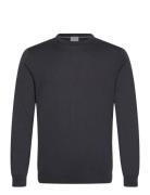 100 % Merino Crew Neck Knit Grey Lindbergh Black