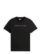 Tjm Reg Linear Logo Tee Ext Black Tommy Jeans