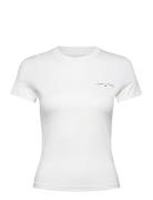Tjw Slim Linear Ss Tee Ext White Tommy Jeans