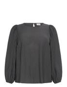 Kcviva Blouse Grey Kaffe Curve
