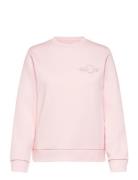Reg Tonal Shield C-Neck Sweat Pink GANT