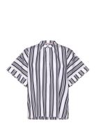 Os Striped Popover Navy GANT