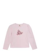 T-Shirt Ls Pink En Fant