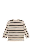 T-Shirt Ls Stripe Over Beige En Fant
