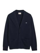 Casual Cotton Cardigan Blue GANT