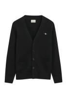 Casual Cotton Cardigan Black GANT