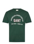 Printed Graphic Ss T-Shirt Green GANT