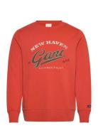 Graphic Sweat C-Neck Orange GANT