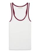 Ctn Rib Tank With Color Block Tr White Calvin Klein Jeans