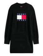 Tjw Flag Sweater Dress Ext Black Tommy Jeans