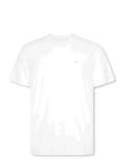 Ss Supima Chest Emb Crewneck Tee White Calvin Klein