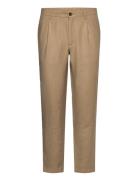 Straight-Fit Pleated Trousers Beige Mango