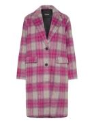Coat Pinkcheck Pink Desigual
