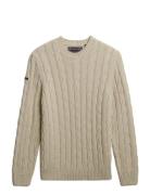 Jacob Cable Jumper Cream Superdry