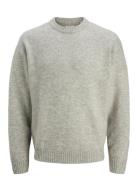 Jjesoho Ollie Knit Crew Neck Sn Grey Jack & J S