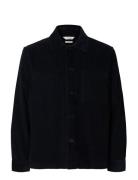 Slhregtate Cord Overshirt Black Selected