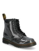 1460 T Black+Silver Nebula Glitter Black Dr. Martens