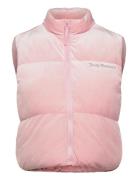 Lightening Velour Gilet Pink Juicy Couture
