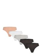 Core Thong 5-Pack Patterned Organic Basics