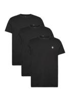 Dunstan River 3Xpack Tee Black Black Timberland