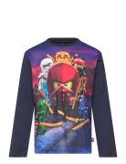 Lwtaffy 613 - T-Shirt L/S Navy LEGO Kidswear