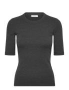 Dagnaiw Melange T-Shirt Grey InWear