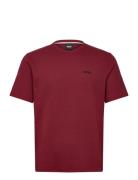 Waffle T-Shirt Burgundy BOSS