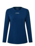 Bg Berghaus Delta Ls Tee Af Navy Berghaus