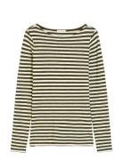 T-Shirts Long Sleeve Khaki Marc O'Polo