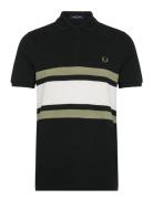 Panelled Polo Shirt Navy Fred Perry