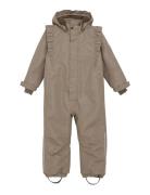 Snowsuit W. Frills Beige En Fant