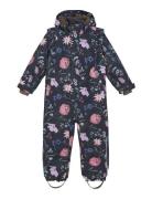 Snowsuit W. Frills Navy En Fant
