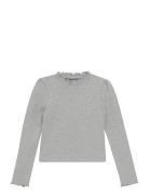 T-Shirt Ls Rib Grey Creamie