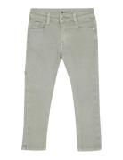 Coloured Pants Straight Fit Khaki Daily 7