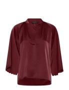 Beckiabbwinny Blouse Burgundy Bruuns Bazaar