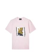 Cotton Jersey Sweathart Frode Tee Pink Mads Nørgaard