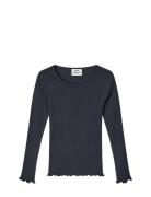 Pointella Troja Tee Ls Fav Navy Mads Nørgaard