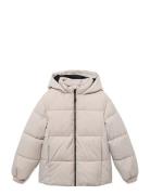 Hood Puffer Coat Cream Mango