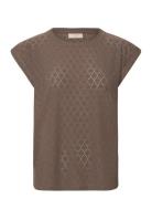 T-Shirt From Freequent In A Soft Material With A Lovely Hole Pattern. ...