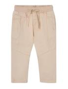 Stretch Gabardine Trousers Beige Boboli