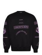 Graphic Printed Crewneck Black HAN Kjøbenhavn