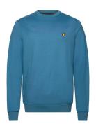 Crew Neck Fly Fleece Blue Lyle & Scott Sport