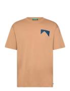 Relaxed Fit Front + Back Aw T-Shirt Beige Scotch & Soda